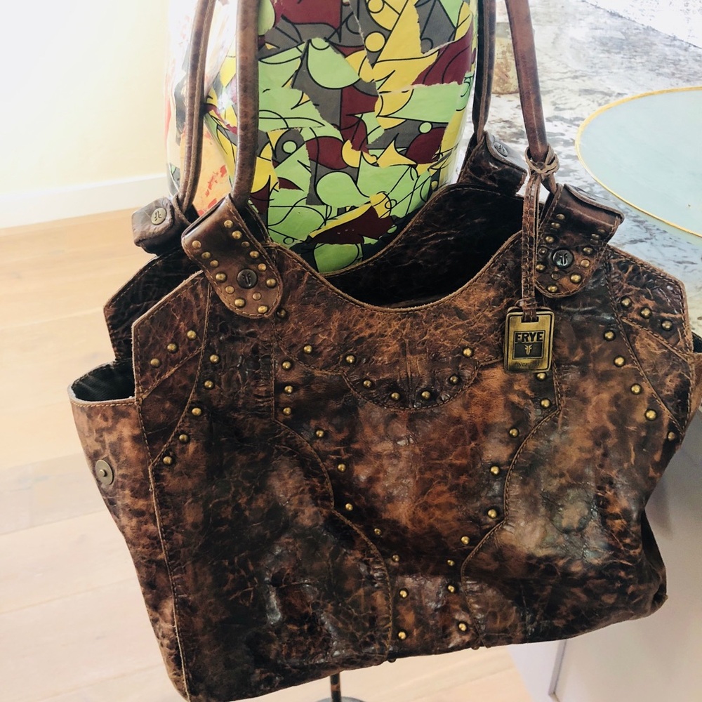 Frye Vintage Stud Handbag.